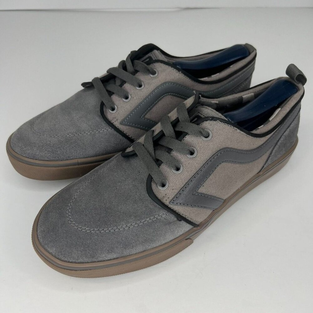 Airspeed Mens MNAS4401002 Rail Gray Lace-Up Low-Top Lined Size 8 Skate Shoes
